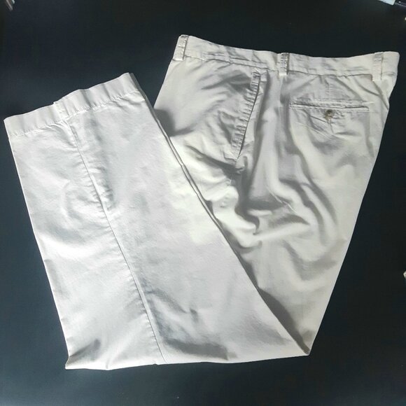 Roundtree & Yorke SZ 40x30 Men's Chinos Off White 100 %Cotton - Picture 1 of 8